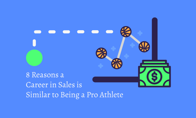 Vector illustration for the article 8 Reasons a Career in Sales is Similar to Being a Pro Athlete