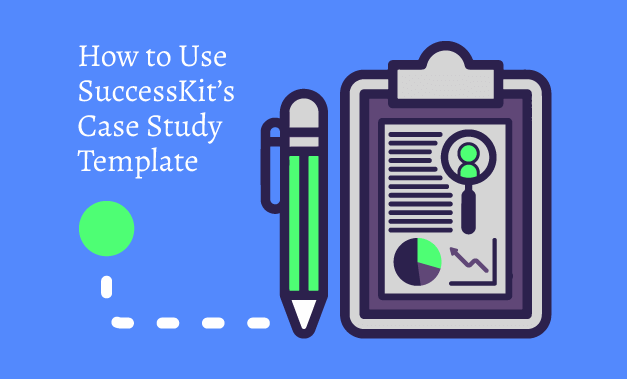 Vector art illustration for the blog post How to Use SuccessKit's Case Study Template